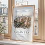 Granada Travel Poster Of Alhambra, thumbnail 3 of 7