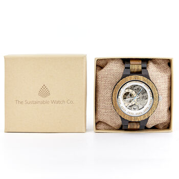 The Hemlock: Handmade Mechanical Wood Watch For Men, 2 of 6