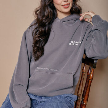 Do Not Disturb Slogan Hoodie, 4 of 5