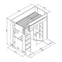 Harper High Sleeper Bed With Desk, Wardrobe And Storage, thumbnail 10 of 10