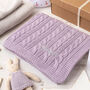 Luxury Girls Purple Thistle Baby Blanket, thumbnail 1 of 10