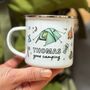 Camping Tin Mug With Watercolour Illustrations, thumbnail 1 of 11