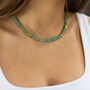 Amazonite And Gold Coloured Necklace, thumbnail 1 of 3