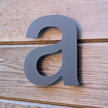 Modern Grey House Numbers 200mm Acrylic Floating, 5 of 12