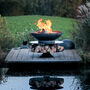 Fire Pit With Grill: Ring Of Logs 90 Swing Arm BBQ Rack, thumbnail 4 of 9
