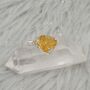 Raw Citrine Pendant On Sterling Silver Chain Neckace, thumbnail 3 of 8