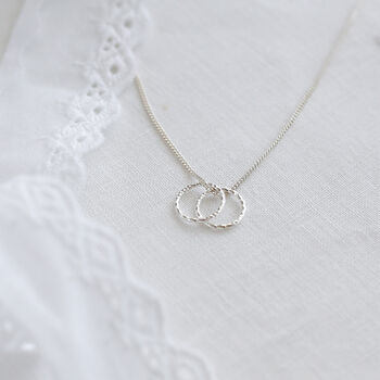 Dainty Circle Sterling Silver Necklace, Gift For Her, 11 of 12