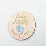 Baby Name Feet Plaque Coming Soon Sign Acrylic, thumbnail 11 of 12