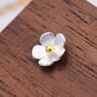 Sterling Silver Forget Me Not Flower Stud Earrings, thumbnail 10 of 11