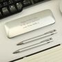 Personalised Pen And Pencil Box Set, thumbnail 1 of 2
