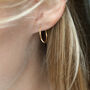 Extra Small Hammered Hoops, thumbnail 2 of 7