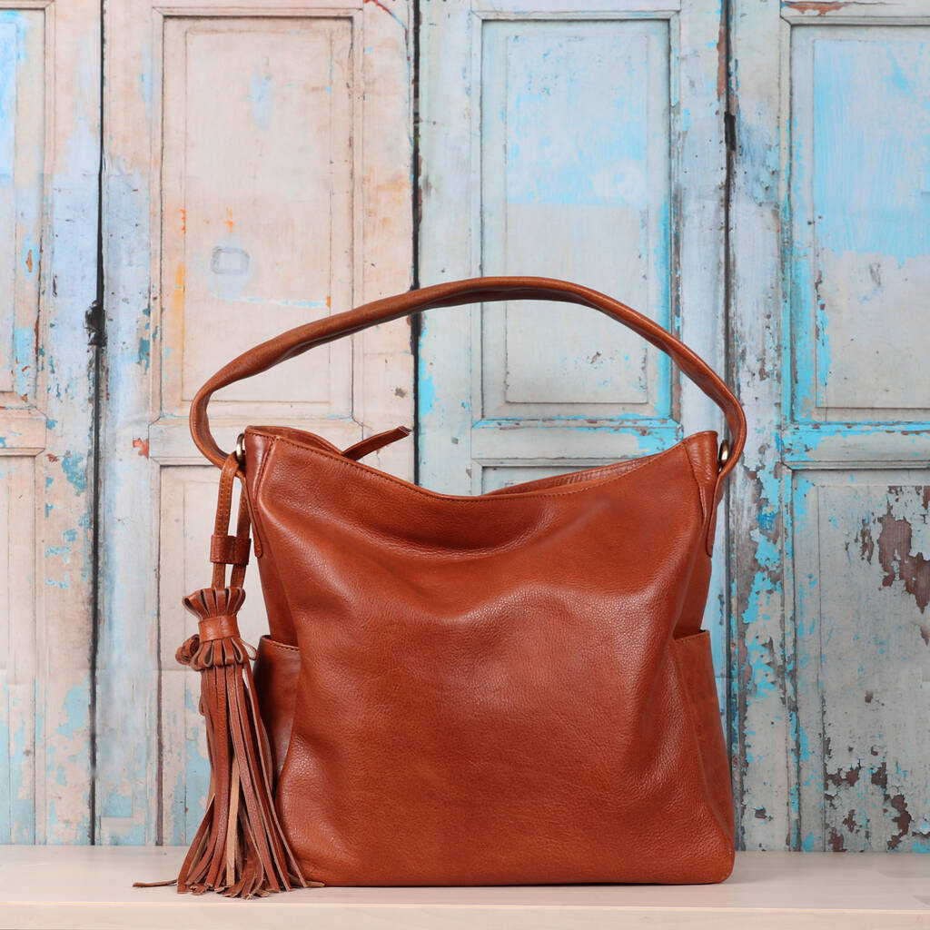 slouchy leather purse