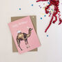 Birthday Camel Hand Painted Greetings Card, thumbnail 1 of 2