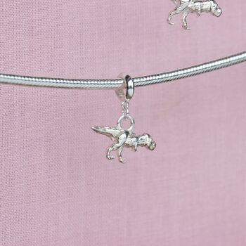 Sterling Silver Tyrannosaurus Rex Charm, 7 of 8