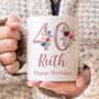 Personlised Floral Milestone Age Mug, thumbnail 4 of 9