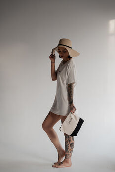 Personalised Wide Brimmed Sun Hat, 6 of 7