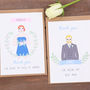 Bridesmaid Personalised Thank You Or Will You Be Card, thumbnail 5 of 7