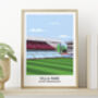 Villa Park Football Stadium Print Gift, thumbnail 1 of 9