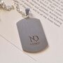 Personalised Silver ID Tag Necklace, thumbnail 3 of 3