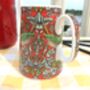 Cream Jug In Red Strawberry Thief Design, thumbnail 4 of 8