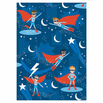 Personalised Superhero Pattern Thank You Cards, 3 of 4