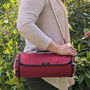 Deluxe Backpack Hamper And Picnic Blanket Mulberry Red, thumbnail 2 of 6