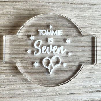 Personalised Happy Birthday Cupcake Debosser Stamp, 3 of 6
