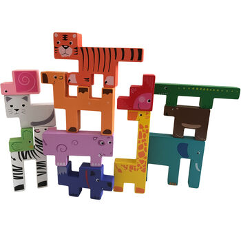 Wooden Animal Stacking And Balancing Puzzle Set, 3 of 11