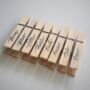 Personalised Wooden Wedding Favour Place Names X 10, thumbnail 1 of 6