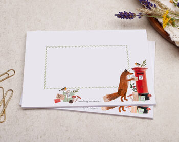 A5 Postman Fox Letter Writing Paper And Envelopes, 2 of 7