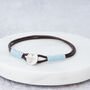 Silver Leather And Silk Personalised Bracelet, thumbnail 7 of 12