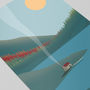 Fishing Lodge In The Mountains Art Print, thumbnail 2 of 3