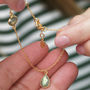 18ct Gold Plated Gemstone Charm Bracelet, thumbnail 2 of 10