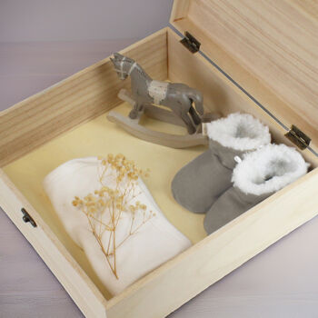 Personalised Safari Animals Large Wooden Keepsake Box, 5 of 6