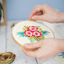Tropical Flowers Embroidery Kit, thumbnail 2 of 8