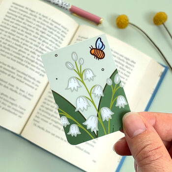 May Magnetic Birth Flower Bookmark Lily Of The Valley, 4 of 6