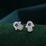 Sterling Silver Hamsa Hand Stud Earrings, thumbnail 1 of 11
