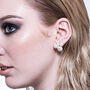 Silver Plated Pearl Bubble Stud Earrings, thumbnail 6 of 12