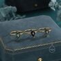 One Carat Rhombus Cut Blue Sandstone Ring In Sterling Silver, thumbnail 6 of 12