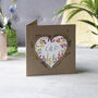 Personalised Anniversary Wildflower Seed Heart Card, thumbnail 5 of 6