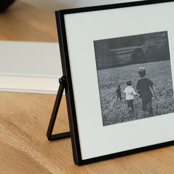 Black Fine Easel Photo Frame, 4 of 6