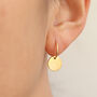 Textured Disc Hoops, thumbnail 2 of 7