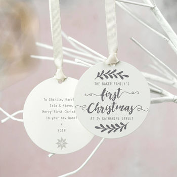 Personalised New Home Christmas Bauble, 5 of 5