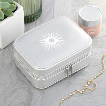 Metallic Grey Sun Jewellery Case, 3 of 7