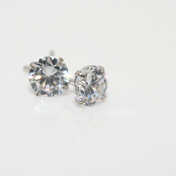 Birthday Gift Earrings Sterling Silver Stud Earrings Gift For Her Birthday, 3 of 5