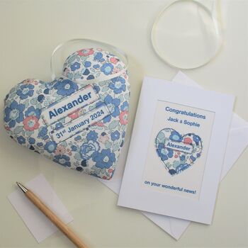 New Baby Liberty Print Heart, 6 of 8