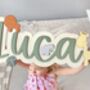 Large Wooden Name Sign For Kids Bedroom Personalised, thumbnail 5 of 12