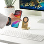 Solid Brass iPhone Desk Stand | Magsafe Dock, thumbnail 5 of 9
