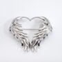 Luckenbooth Heart Sterling Silver Brooch, thumbnail 2 of 3