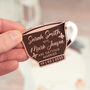 Vintage Tea Party Wedding Save The Date Magnet, thumbnail 4 of 5